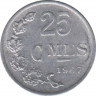 Монета. Люксембург. 25 сантимов 1967 год. ав.