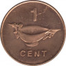 Монета. Соломоновы острова. 1 цент 2005 год. ав.