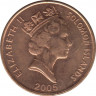 Монета. Соломоновы острова. 1 цент 2005 год. рев.