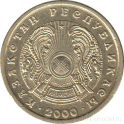 Монета. Казахстан. 1 тенге 2000 год.