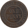 Монета. Австралия. 1 пенни 1911 год. ав.