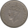 Монета. Маврикий. 1/2 рупии 1950 год. рев.