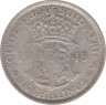 Монета. Великобритания. Полкроны (2.5 шиллинга) 1945 год. ав.
