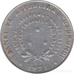 Монета. Бурунди. 5 франков 1971 год.