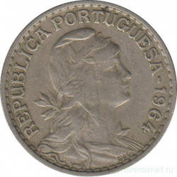 Монета. Португалия. 1 эскудо 1964 год.