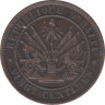 Монета. Гаити. 20 сантимов 1863 год. рев.