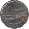 Монета. Багамские острова. 10 центов 2007 год. рев.