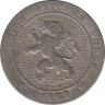 Монета. Бельгия. 5 сантимов 1862 год. ав.