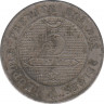 Монета. Бельгия. 5 сантимов 1862 год. рев.