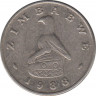Монета. Зимбабве. 5 центов 1988 год. ав.
