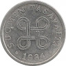 Аверс.Монета. Финляндия. 5 пенни 1984 год.