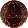 Монета. Катар. 1 дирхам 2012 год.