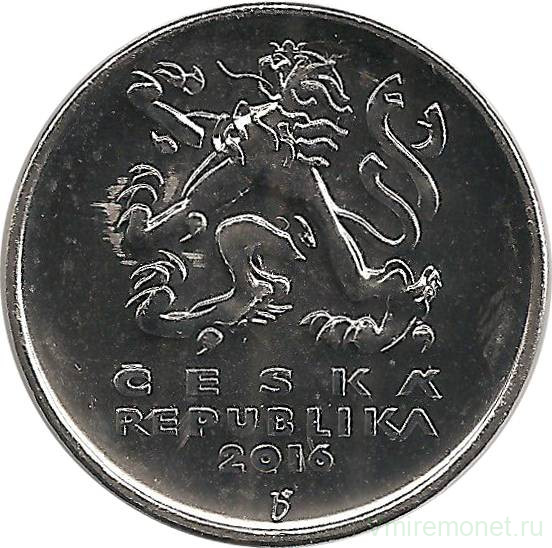 Монета. Чехия. 5 крон 2016 год.