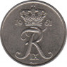 Монета. Дания. 10 эре 1961 год. ав.