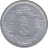 Монета. Маньчжоу Го (Китай, японская оккупация). 1 фэнь 1943 (10) год. Старый тип. рев.