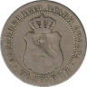 Реверс. Монета. Болгария. 5 стотинок 1888 год.