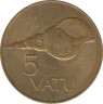 Монета. Вануату. 5 вату 1983 год. рев.