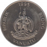 Монета. Вануату. 20 вату 1995 год. ав.