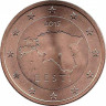 Монета. Эстония. 2 цента 2015 год.