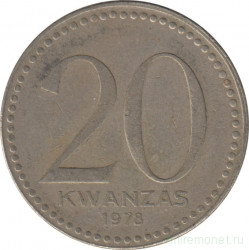 Монета. Ангола. 20 кванз 1978 год.