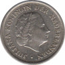 Монета. Нидерланды. 10 центов 1957 год. рев.