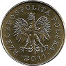 Реверс.Монета. Польша. 2 гроша 2011 год.