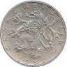 Монета. Чехия. 50 геллеров 1999 год. ав.