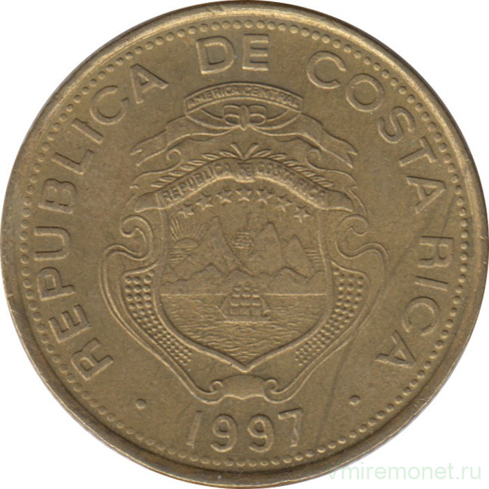 Монета. Коста-Рика. 50 колонов 1997 год.