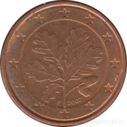 Монета. Германия. 1 цент 2007 год. (F).
