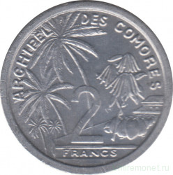 Монета. Коморские острова. 2 франка 1964 год.