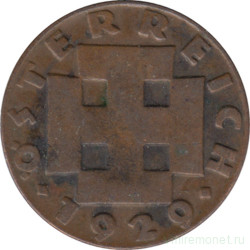 Монета. Австрия. 2 гроша 1929 год.