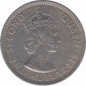 Монета. Белиз. 25 центов 1986 год. рев.