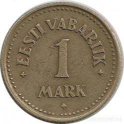 Монета. Эстония. 1 марка 1924 год.
