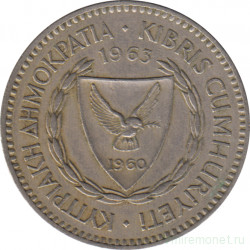 Монета. Кипр. 100 милей 1963 год.