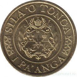 Монета. Тонга. 1 паанга 2015 год.