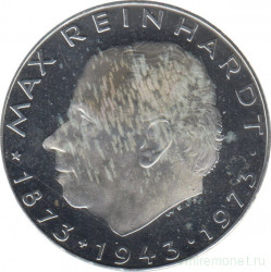 Монета. Австрия. 25 шиллингов 1973 год. 100 лет со дня рождения Макса Рейнхардта.