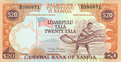 Банкнота. Самоа. 20 тала 2002 год. Тип 35a(2).
