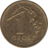 Монета. Польша. 1 грош 2005 год. рев.
