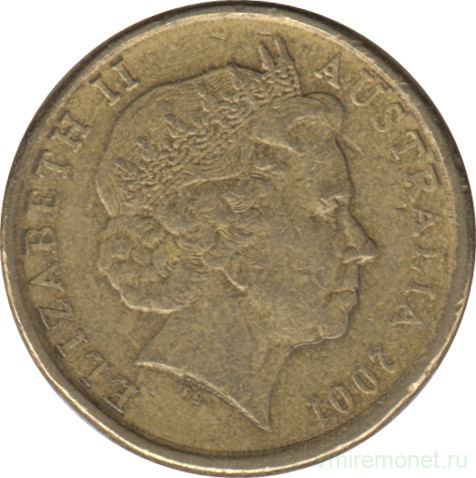 Монета. Австралия. 2 доллара 2001 год.