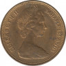 Монета. Багамские острова. 1 цент 1969 год. рев.