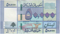 Банкнота. Ливан. 50000 ливров 2019 год. Тип 94d.