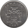 Монета. Ямайка. 10 центов 1987 год. ав.