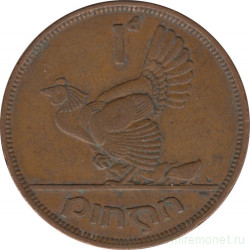 Монета. Ирландия. 1 пенни 1943 год.