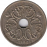  Монета. Дания. 5 крон 1990 год. ав.