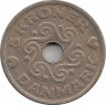 Реверс. Монета. Дания. 5 крон 1990 год.