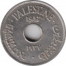 Монета. Палестина. 10 милей 1937 год. ав.