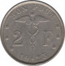 Монета. Бельгия. 2 франка 1923 год. BELGIQUE. ав.