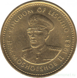 Монета. Лесото (анклав в ЮАР). 1 сенте 1983 год.