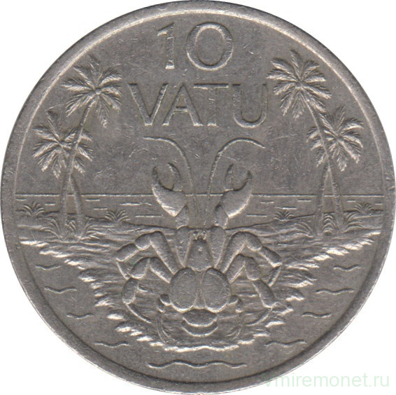 Монета. Вануату. 10 вату 1983 год.