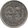 Монета. Исландия. 5 крон 1984 год. ав.
